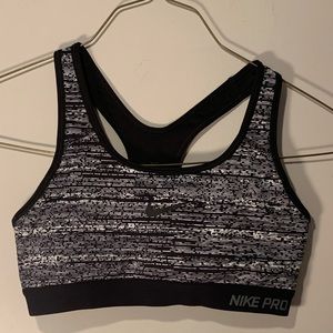 Nike Black Gradient Pro Sports Bra